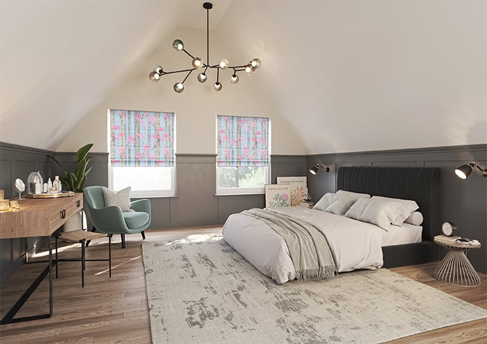 Birch Tree Velvet, Spring Pastels - Motorised Roman Blind - Image 6